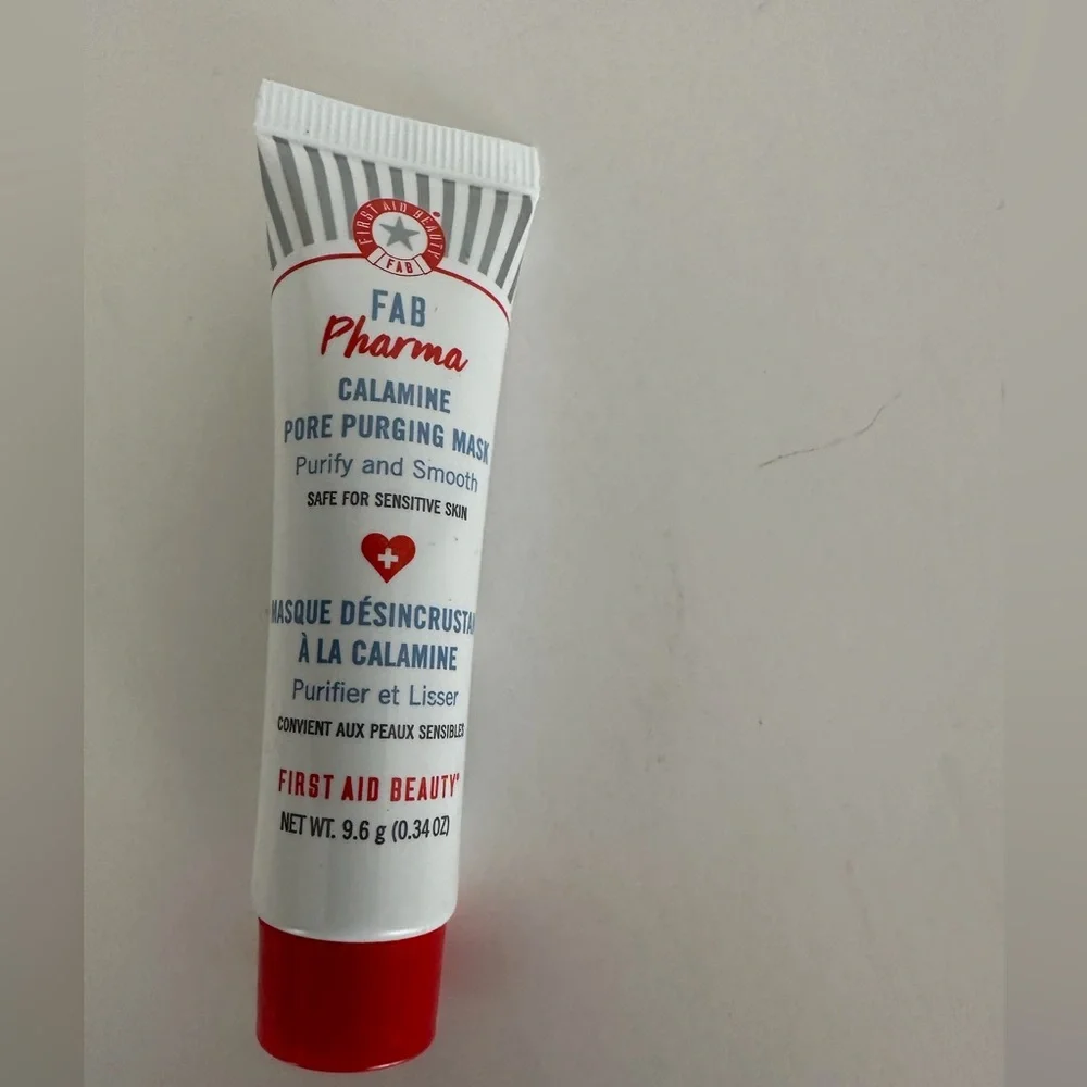 NEW First Aid Beauty Pharma Calamine Pore Purging Mask Mini 9.6g Travel Size